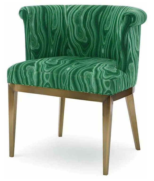 Century 3390A-2 Camille Brass Arm Chair Century 3390A-2 Camille Brass Arm Chair