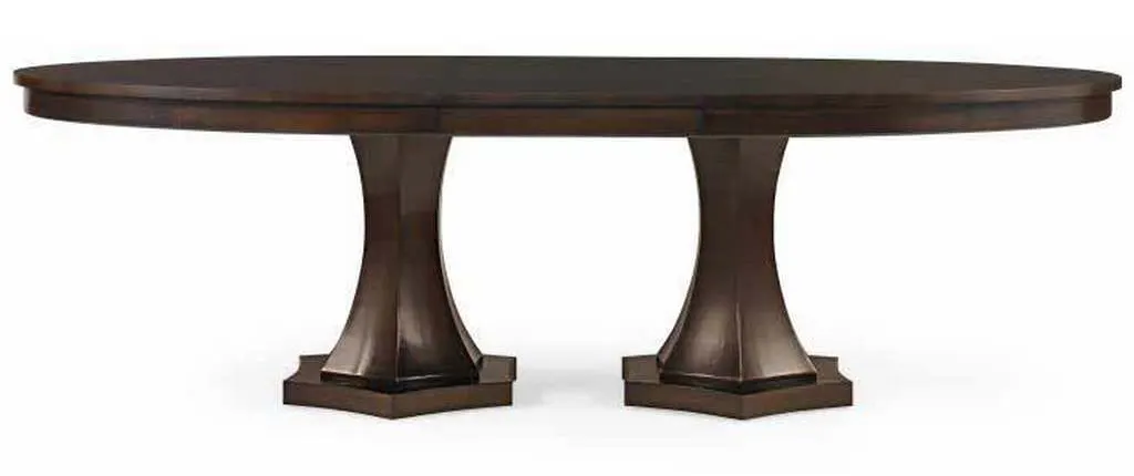 Century 33H-303 Tribeca Double Pedestal Dining Table Century 33H-303 Tribeca Double Pedestal Dining Table