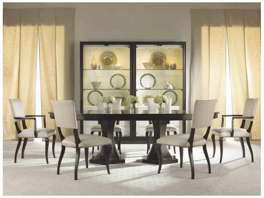 Century 33H-303 Tribeca Double Pedestal Dining Table Century 33H-303 Tribeca Double Pedestal Dining Table