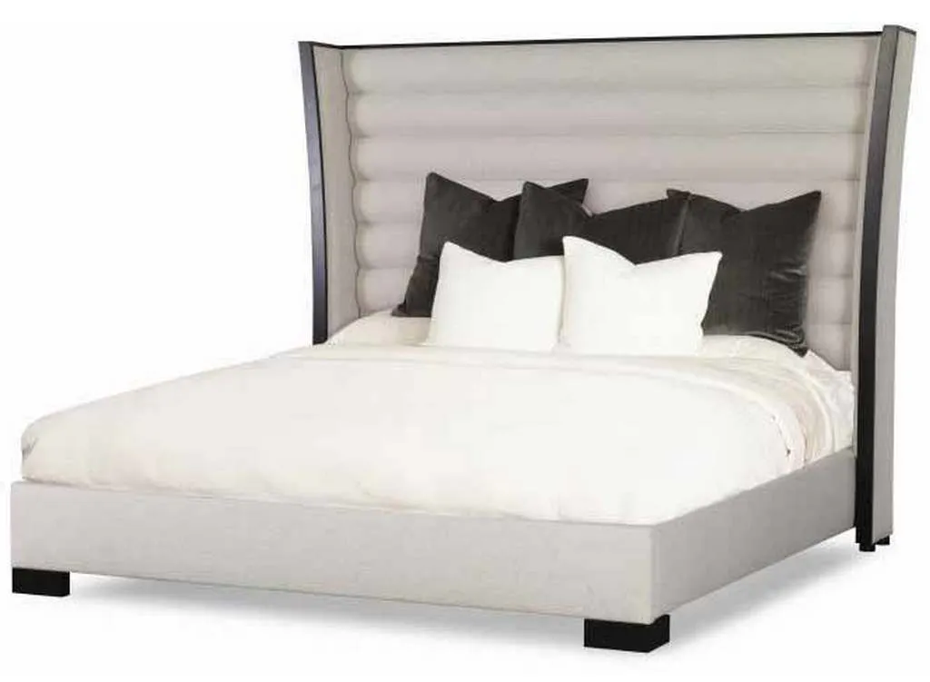 Century 709-137 Mesa Crescent Bed With Channel Uph Headboard Century 709-137 Mesa Crescent Bed With Channel Uph Headboard