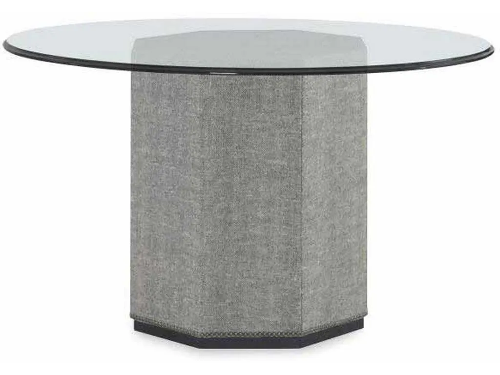 Century 789-842B-G Upholstered Dining Table Base For Glass Top