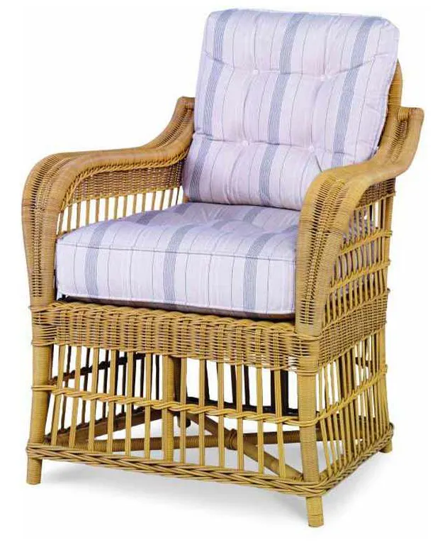 Century AE-D40-54B-NT Mainland Wicker Large Dining Arm Chair with Button Back Century AE-D40-54B-NT Mainland Wicker Large Dining Arm Chair with Button Back