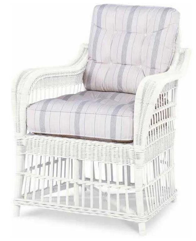 Century AE-D40-54B Mainland Wicker Large Dining Arm Chair with Button Back Century AE-D40-54B Mainland Wicker Large Dining Arm Chair with Button Back