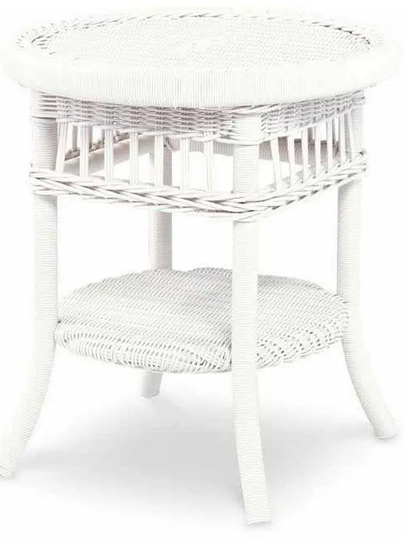 Century AE-D40-83 Mainland Wicker Side Table with Tempered Glass Century AE-D40-83 Mainland Wicker Side Table with Tempered Glass