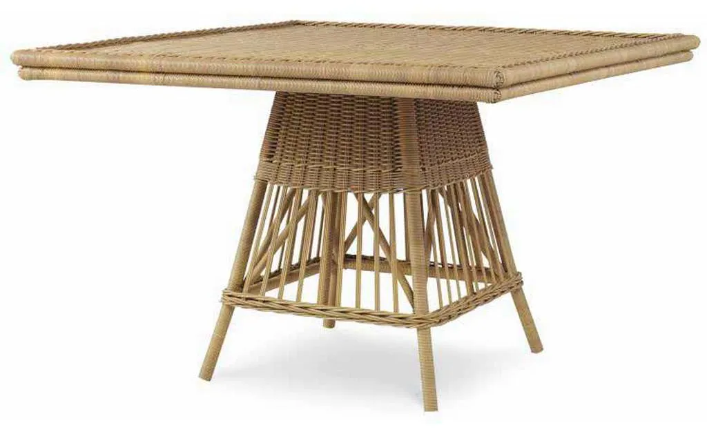 Century AE-D40-92-NT Wicker Square Dining Table with Tempered Glass Century AE-D40-92-NT Wicker Square Dining Table with Tempered Glass
