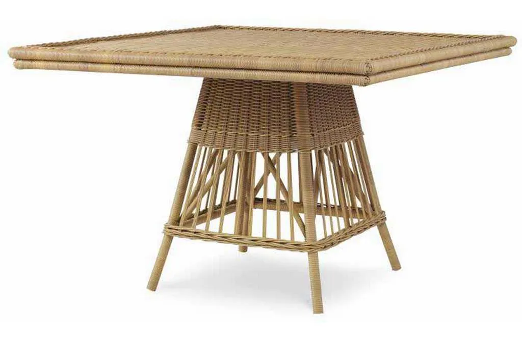 Century AE-D40-92-NT Wicker Square Dining Table with Tempered Glass Century AE-D40-92-NT Wicker Square Dining Table with Tempered Glass