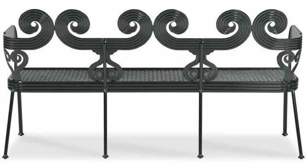 Century AE-D41-41 TAugustine Metal Garden Bench Century AE-D41-41 TAugustine Metal Garden Bench