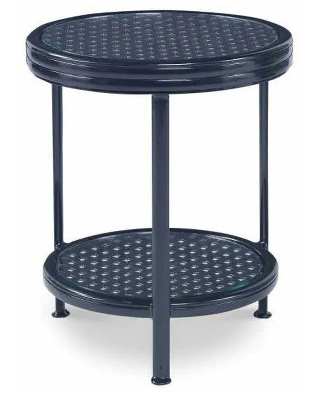 Century AE-D41-80 Augustine Metal Occasional Table with Tempered Glass Century AE-D41-80 Augustine Metal Occasional Table with Tempered Glass