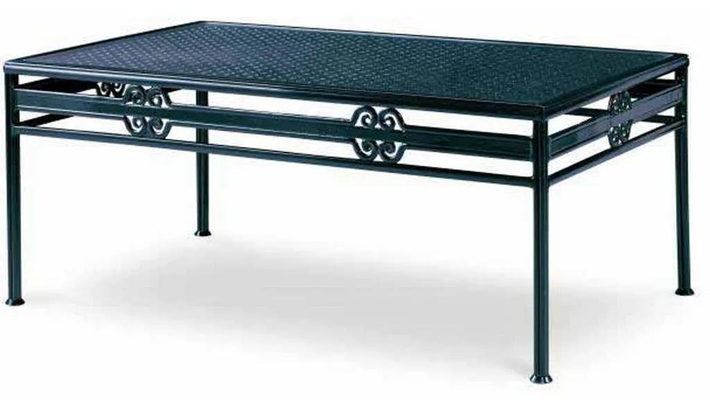 Century AE-D41-86 Augustine Metal Cocktail Table with Tempered Glass Century AE-D41-86 Augustine Metal Cocktail Table with Tempered Glass