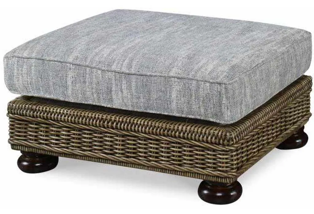 Century AE-LTD5271-12 Rory Rattan Ottoman Century AE-LTD5271-12 Rory Rattan Ottoman