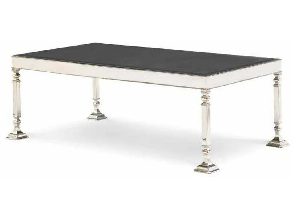 Century AEA-605-1 Heritage Coffee Table With Antiqued Mirror Top