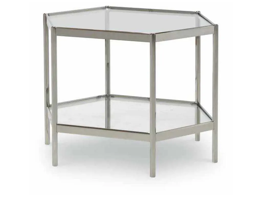 Century AEA-646-1 Dax Side Table With Glass Top