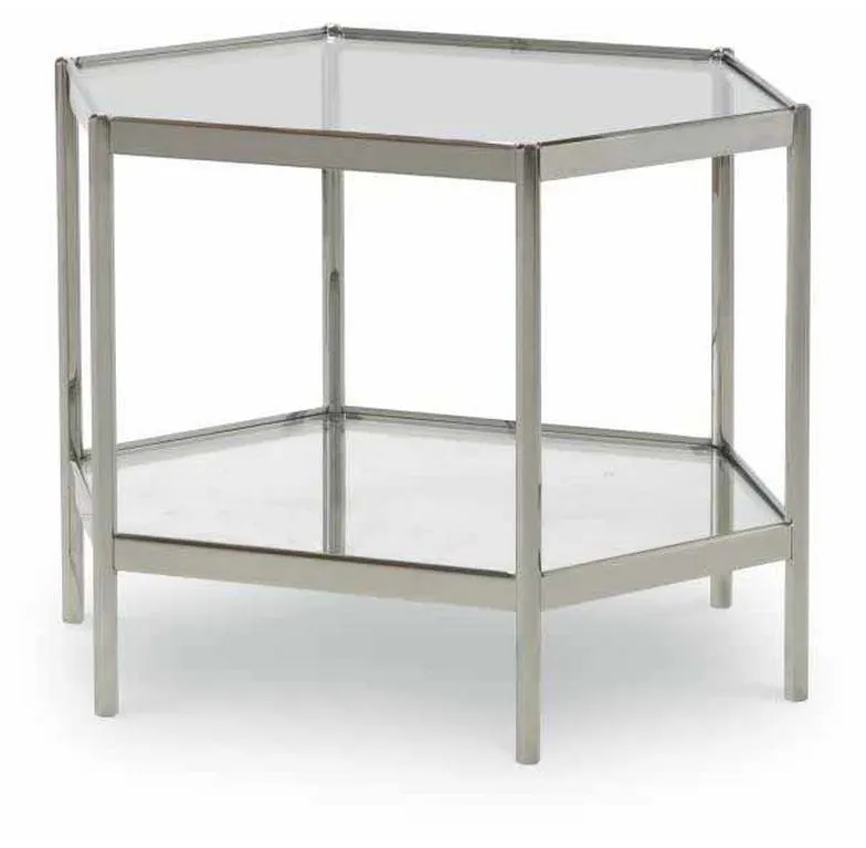 Century AEA-646-1 Dax Side Table With Glass Top Century AEA-646-1 Dax Side Table With Glass Top