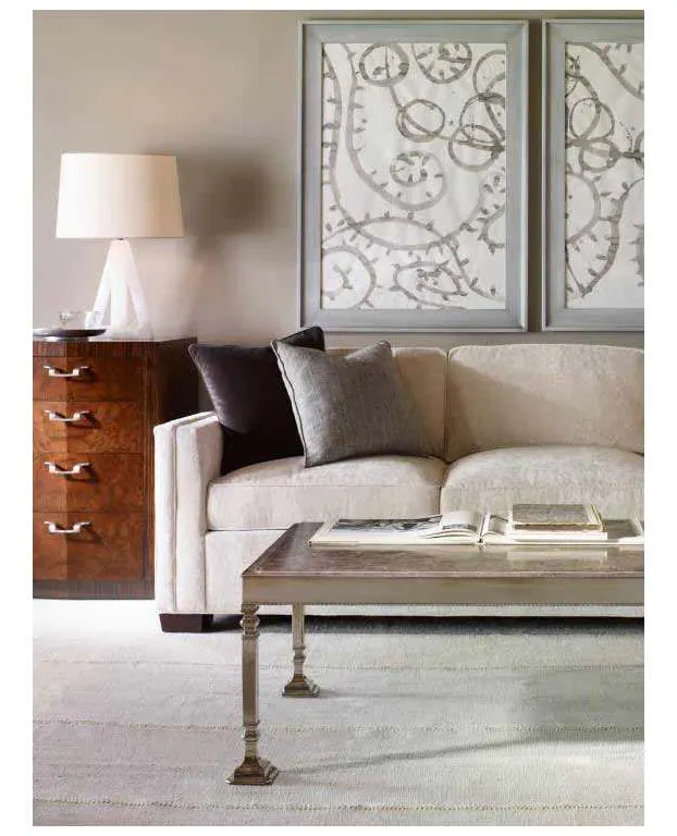 Century AEA-605-1 Heritage Coffee Table With Antiqued Mirror Top Century AEA-605-1 Heritage Coffee Table With Antiqued Mirror Top