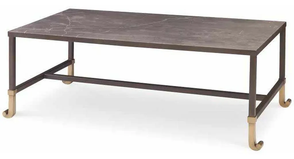 Century AEA-609 Calliope Cocktail Table With Stone Top Century AEA-609 Calliope Cocktail Table With Stone Top