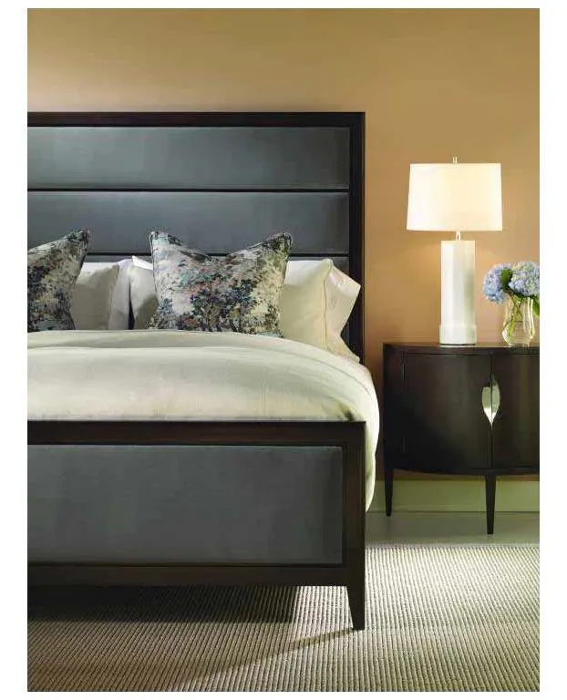 Century C69-126 Aria Bed with Upholstered Headboard and Footboard Century C69-126 Aria Bed with Upholstered Headboard and Footboard