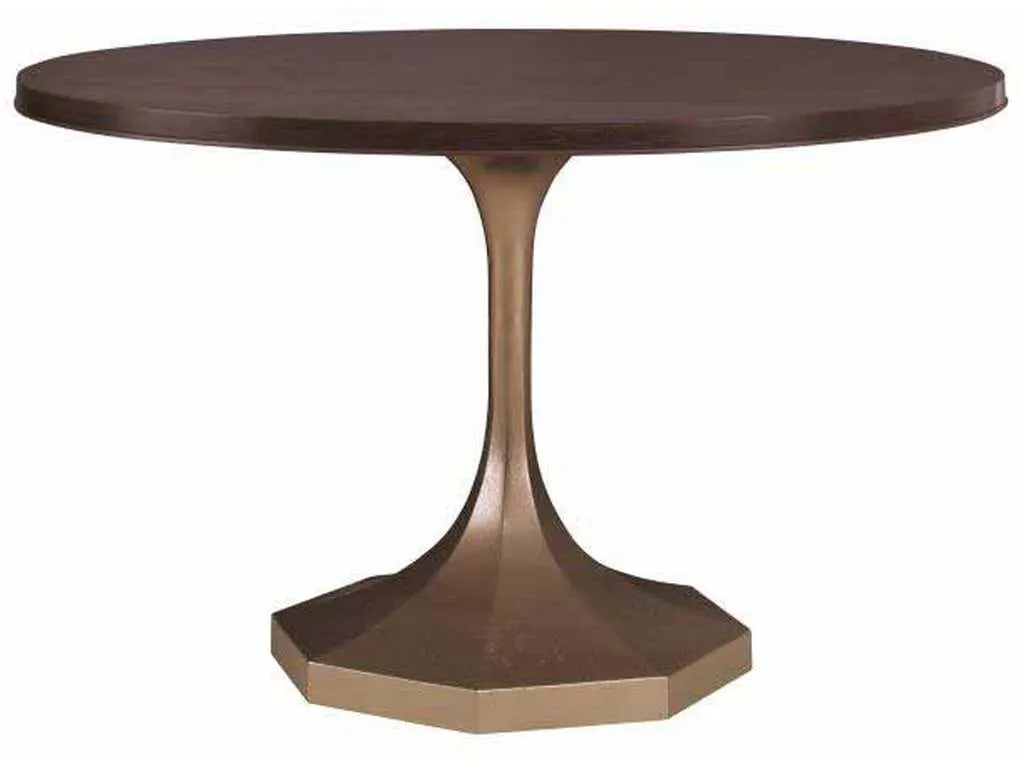 Century C79-304 Molly Gold Pedestal 48 inch Dining Table Century C79-304 Molly Gold Pedestal 48 inch Dining Table