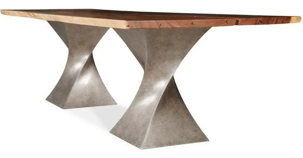 Century CR9-1-108-G-978 Details Live Edge Guan Slab Dining Table 108 Inch Century CR9-1-108-G-978 Details Live Edge Guan Slab Dining Table 108 Inch