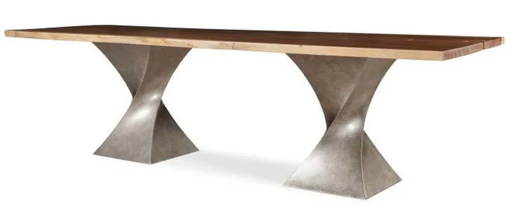 Century CR9-1-108-G-978 Details Live Edge Guan Slab Dining Table 108 Inch Century CR9-1-108-G-978 Details Live Edge Guan Slab Dining Table 108 Inch