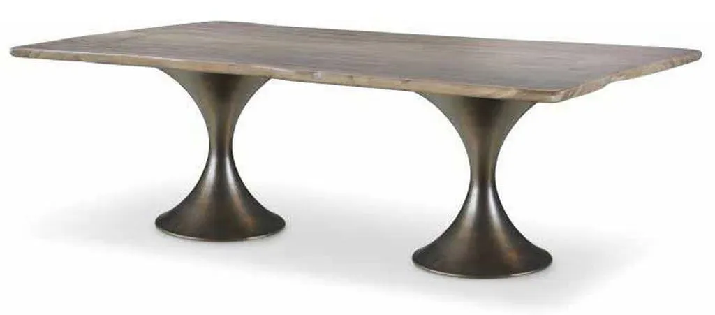 Century CR9-1-86-G-977 Details Live Edge 86 inch Guan Slab Dining Tbl Br Hourglass Century CR9-1-86-G-977 Details Live Edge 86 inch Guan Slab Dining Tbl Br Hourglass