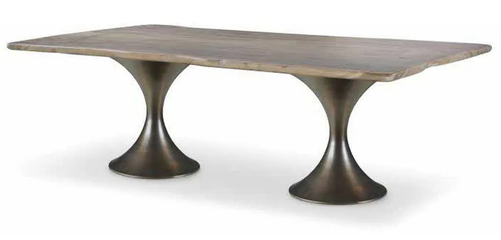 Century CR9-1-86-G-977 Details Live Edge 86 inch Guan Slab Dining Tbl Br Hourglass Century CR9-1-86-G-977 Details Live Edge 86 inch Guan Slab Dining Tbl Br Hourglass