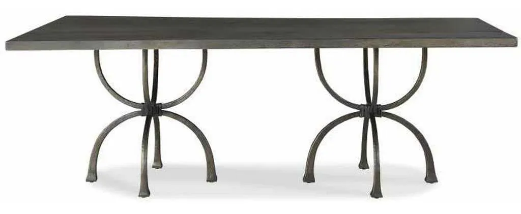 Century CR9-1-86-G-974 Details Live Edge 86 inch Guan Slab Dining Tbl Modeled Bronze Century CR9-1-86-G-974 Details Live Edge 86 inch Guan Slab Dining Tbl Modeled Bronze