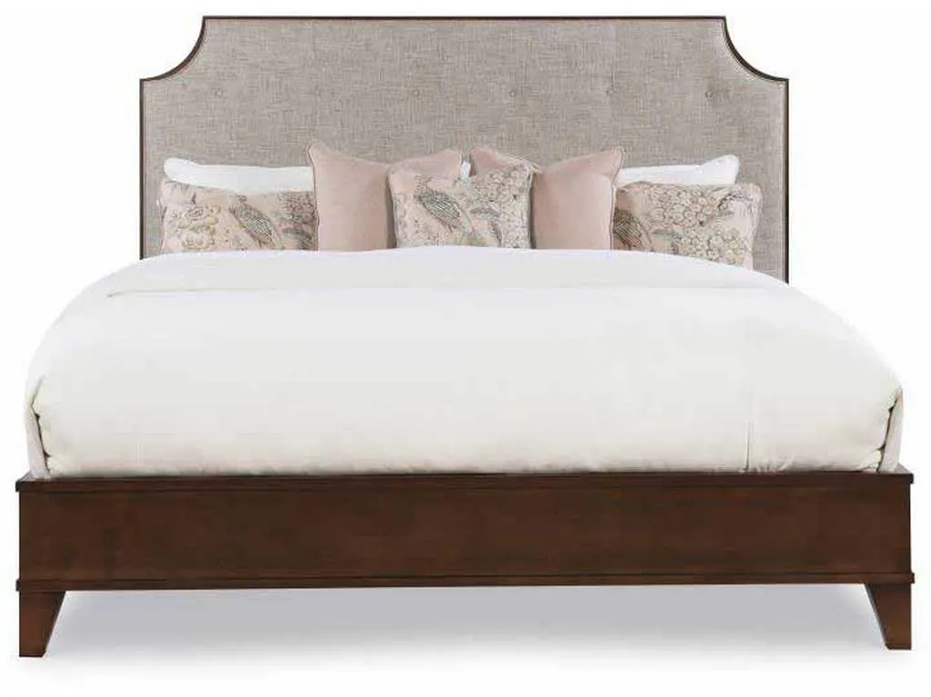 Century CR9-105-KW-72 Burbank Wood Trim Uph Bed King Size Century CR9-105-KW-72 Burbank Wood Trim Uph Bed King Size