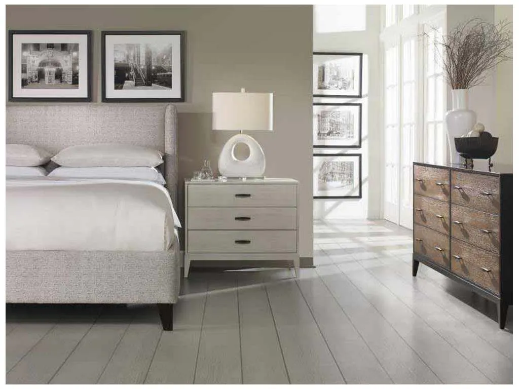 Century CR9-121K Details Wing Bed Fully Upholstered Wing Low Headboard Bed King Size Century CR9-121K Details Wing Bed Fully Upholstered Wing Low Headboard Bed King Size