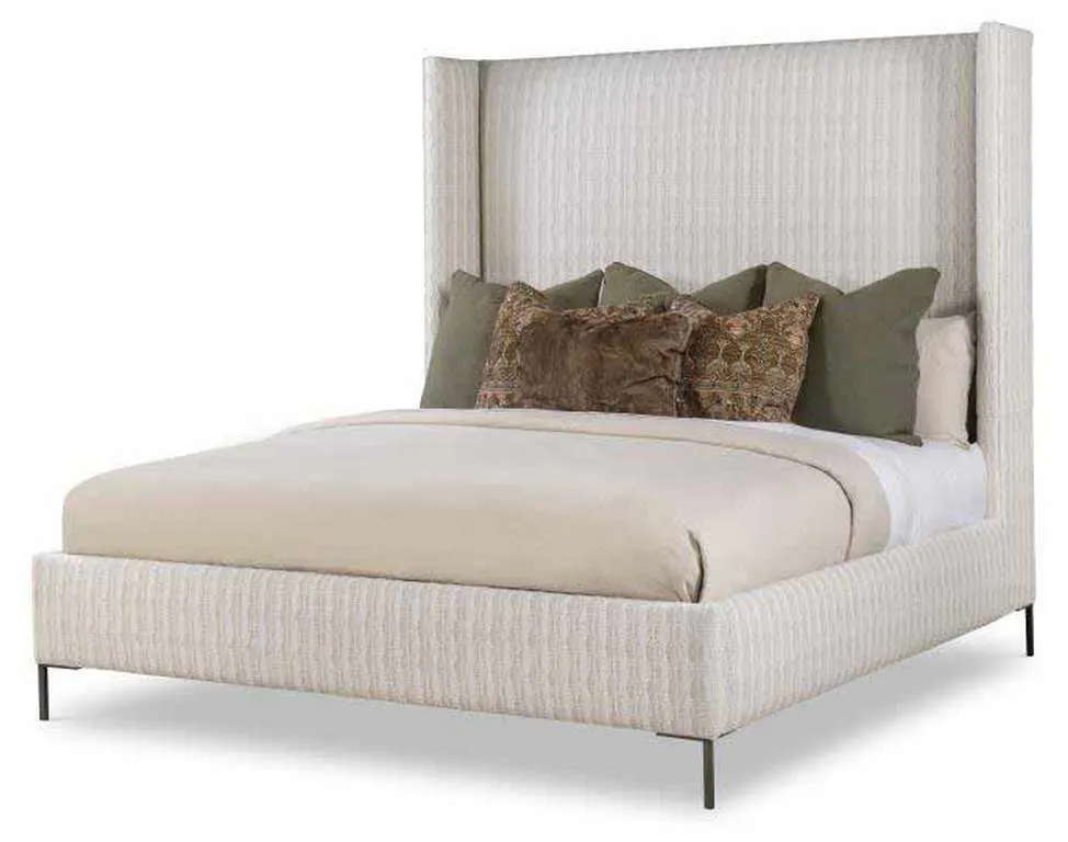 Century Furniture CR9-123K Details Wing Bed Fully Upholstered Tall Headboard Bed King Century Furniture CR9-123K Details Wing Bed Fully Upholstered Tall Headboard Bed King