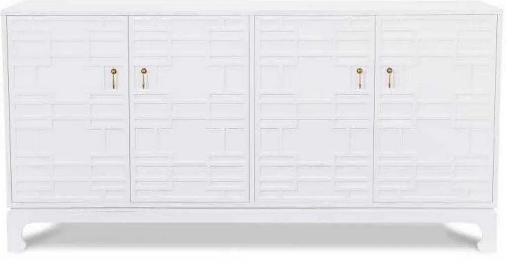 Century CR9-203 Details Case Four Door Low Credenza With Tray Drawers Century CR9-203 Details Case Four Door Low Credenza With Tray Drawers