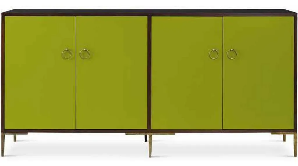 Century CR9-203 Details Case Four Door Low Credenza With Tray Drawers Century CR9-203 Details Case Four Door Low Credenza With Tray Drawers