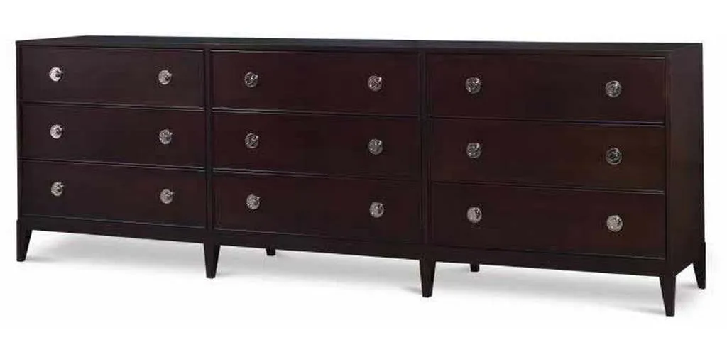 Century CR9-208-1 Details Nine Drawer Low Dresser Century CR9-208-1 Details Nine Drawer Low Dresser