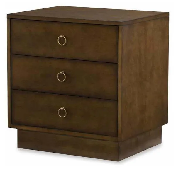 Century CR9-222 Details Three Drawer Small Nightstand Century CR9-222 Details Three Drawer Small Nightstand