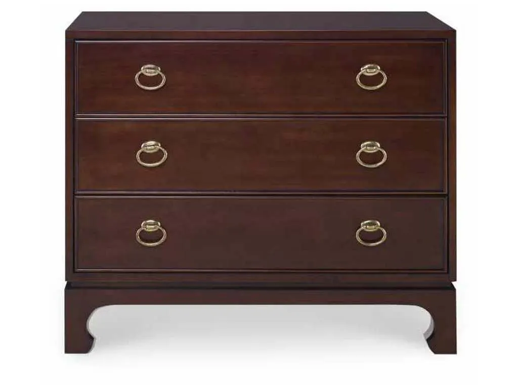 Century Furniture CR9-226 Details Three Drawer Large Nightstand