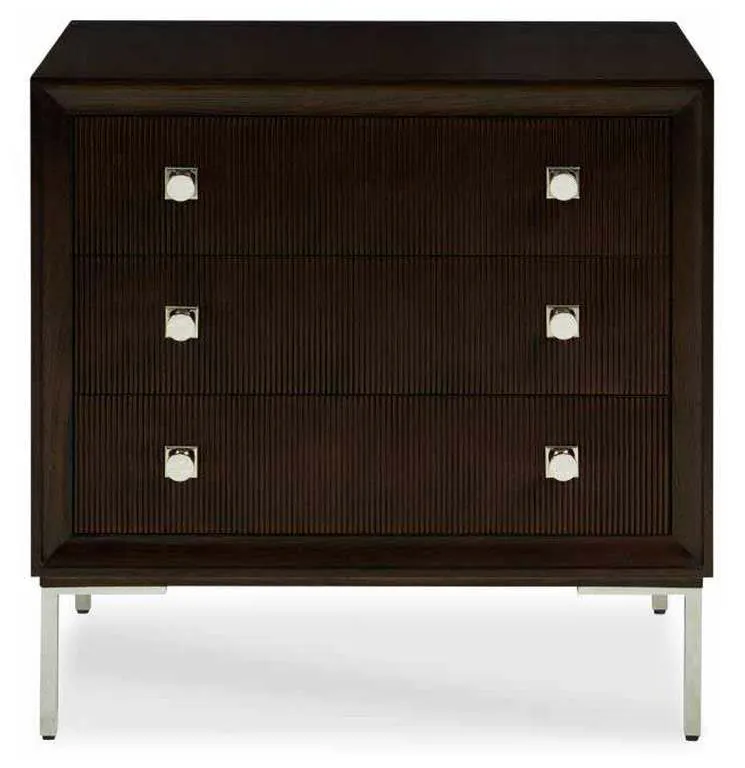 Century CR9-232 Details Three Drawer Small Nightstand Century CR9-232 Details Three Drawer Small Nightstand
