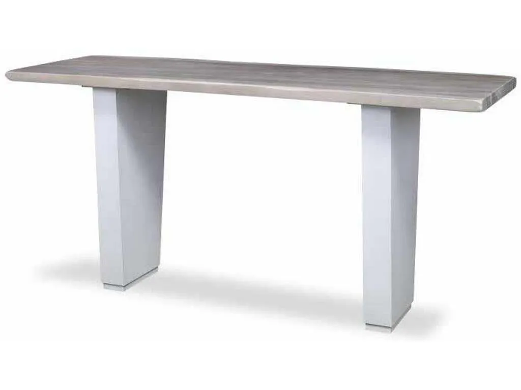 Century CR9-3-72-G-946 Details Live Edge 72 inch Guan Slab Console Veneered Maple Base