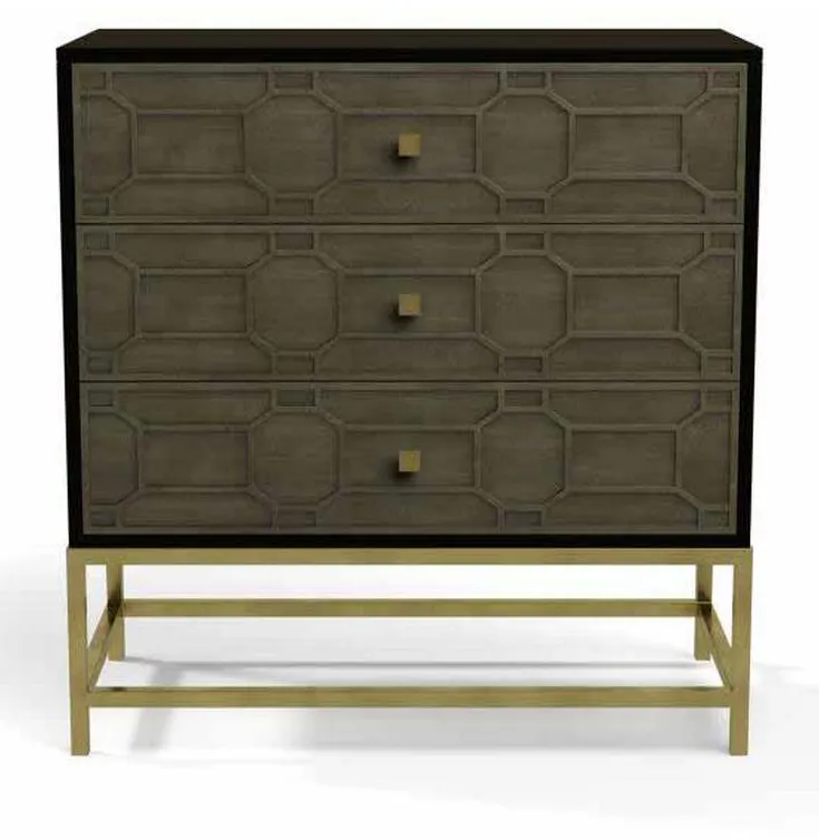 Century CR9-412 Details Three Drawer Tall Chest Century CR9-412 Details Three Drawer Tall Chest