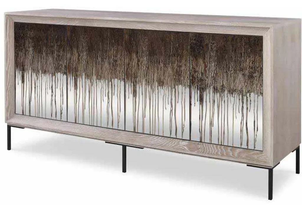 Century CR9-501GL Details Case Four Door Glass Front Low Credenza Century CR9-501GL Details Case Four Door Glass Front Low Credenza