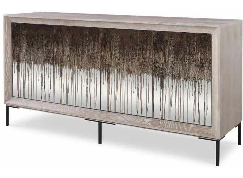 Century CR9-501GL Details Case Four Door Glass Front Low Credenza Century CR9-501GL Details Case Four Door Glass Front Low Credenza