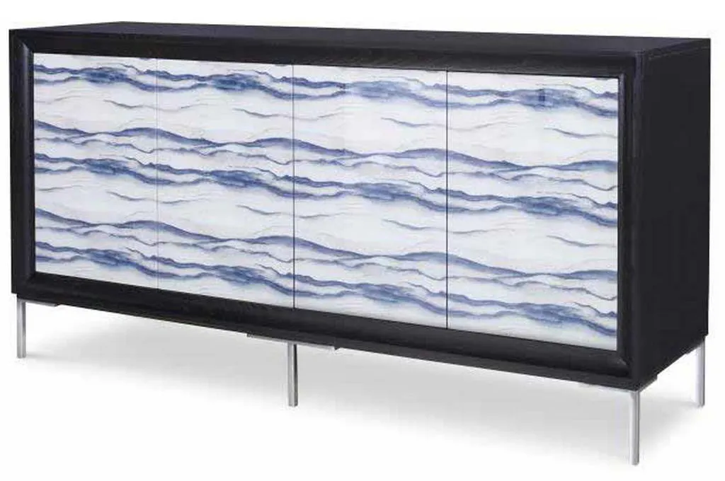 Century CR9-511GL Details Case Four Door Glass Front Tall Credenza Century CR9-511GL Details Case Four Door Glass Front Tall Credenza