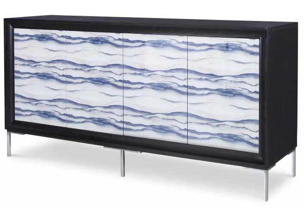 Century CR9-511GL Details Case Four Door Glass Front Tall Credenza Century CR9-511GL Details Case Four Door Glass Front Tall Credenza