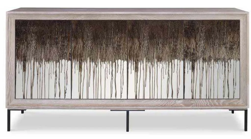 Century CR9-501GL Details Case Four Door Glass Front Low Credenza Century CR9-501GL Details Case Four Door Glass Front Low Credenza