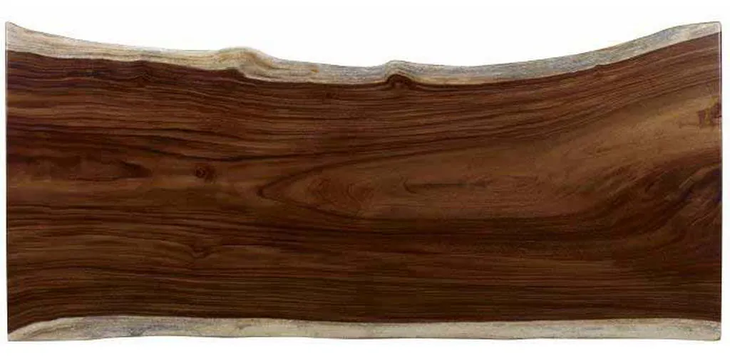 Century CR9-1-86-G-971 Details Live Edge 86 inch Guan Slab Dining Table Oiled Bronze Strap Base Century CR9-1-86-G-971 Details Live Edge 86 inch Guan Slab Dining Table Oiled Bronze Strap Base