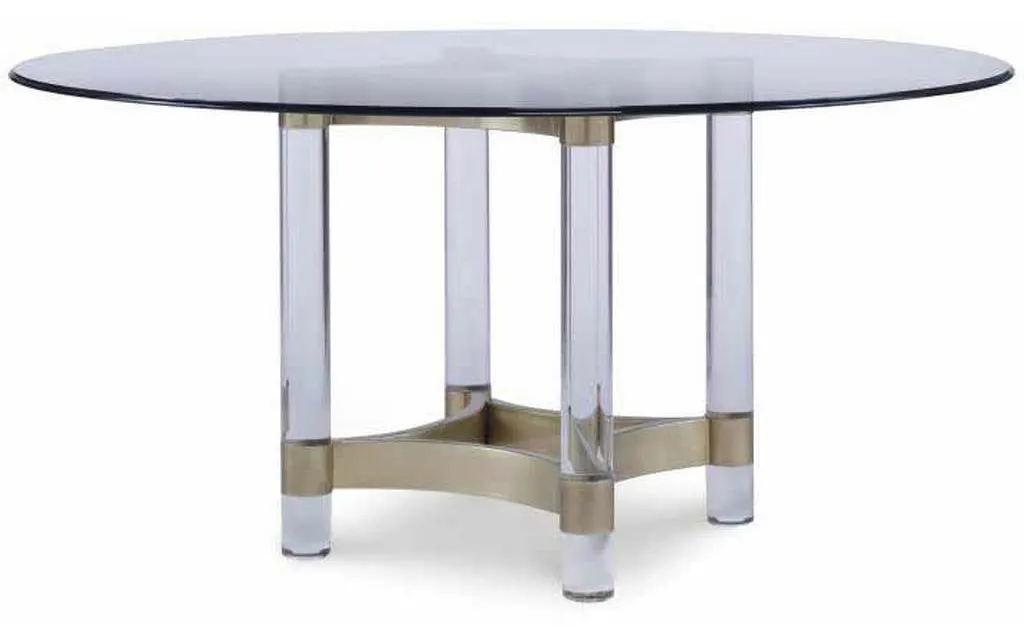 Century CRA-828B Details Dining Acrylic and Metal Dining Table Base Century CRA-828B Details Dining Acrylic and Metal Dining Table Base