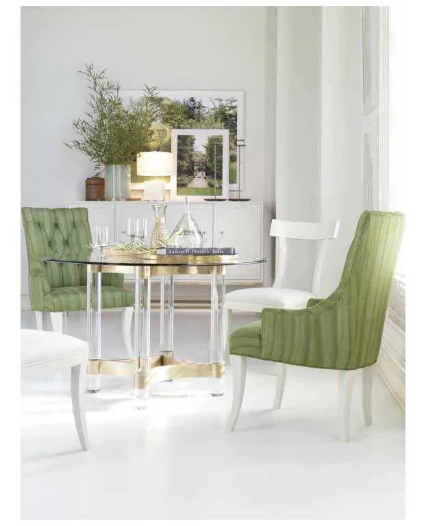 Century CRA-828B Details Dining Acrylic and Metal Dining Table Base Century CRA-828B Details Dining Acrylic and Metal Dining Table Base