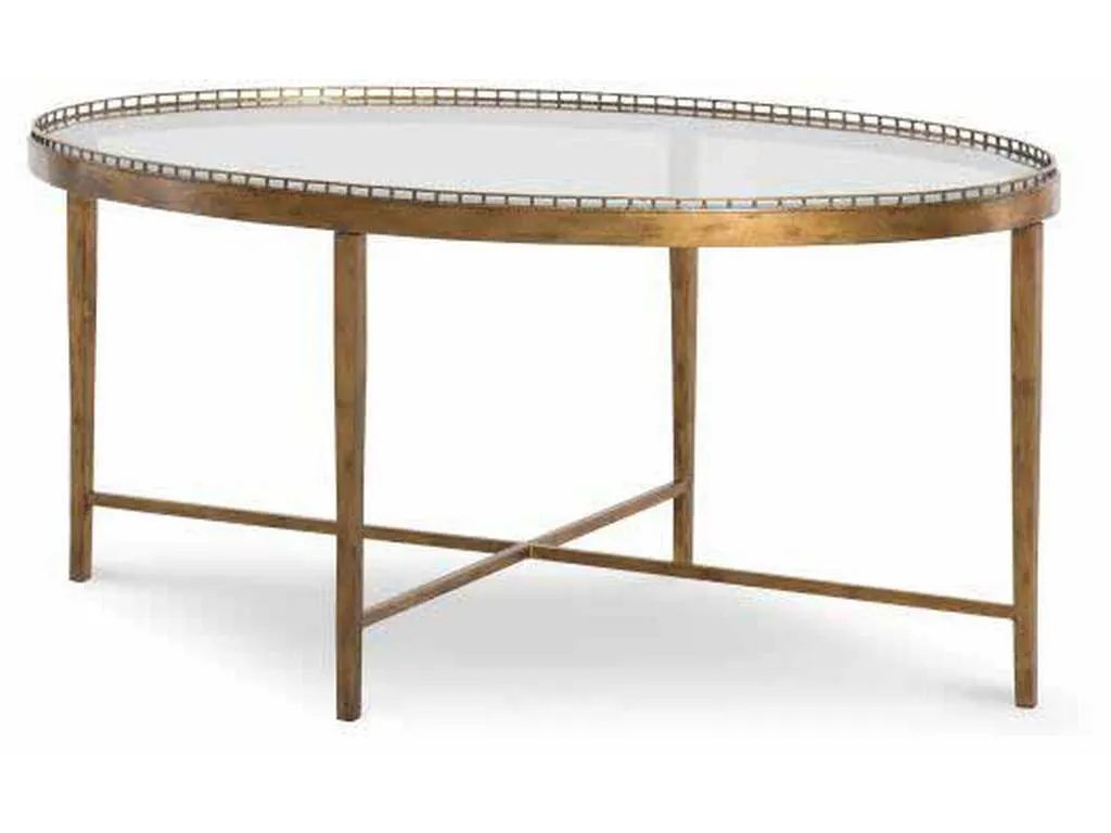 Century CSA-102-2 Logan Small Oval Cocktail Table
