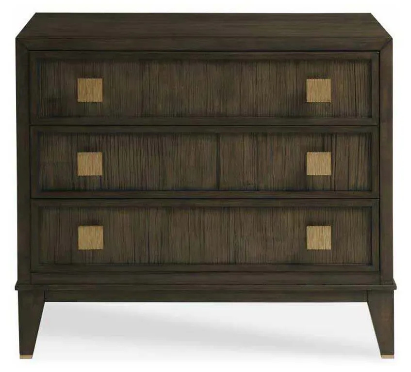 Century CT1008-MK Carlyle 3 Drawer Nightstand Mink Grey Century CT1008-MK Carlyle 3 Drawer Nightstand Mink Grey