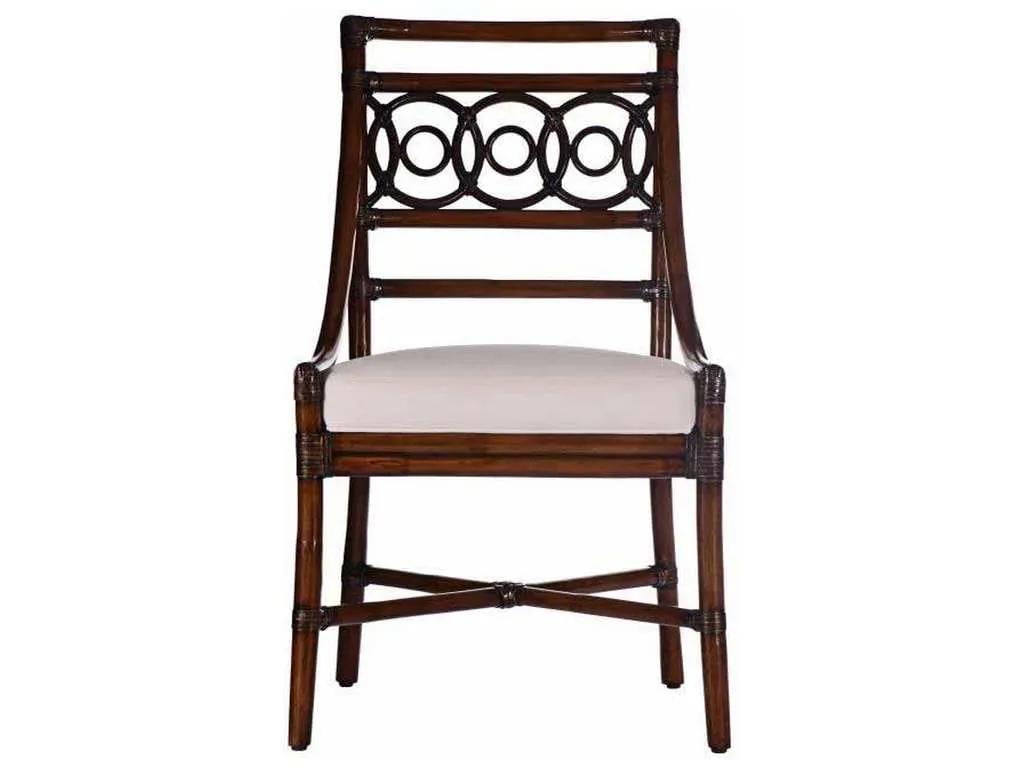 Century CT2007S-FL Circles Side Chair Flax