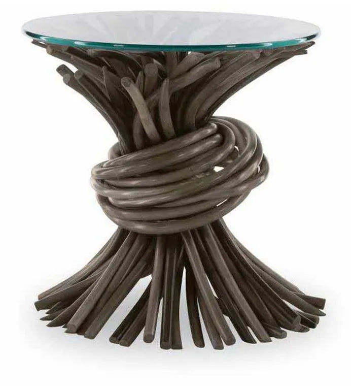 Century CT2036-GR Knot End Table Grey Century CT2036-GR Knot End Table Grey