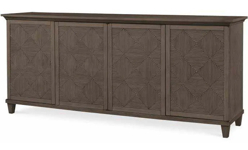 Century CT2039-MK Catalina 4 Door Credenza Mink Grey Century CT2039-MK Catalina 4 Door Credenza Mink Grey
